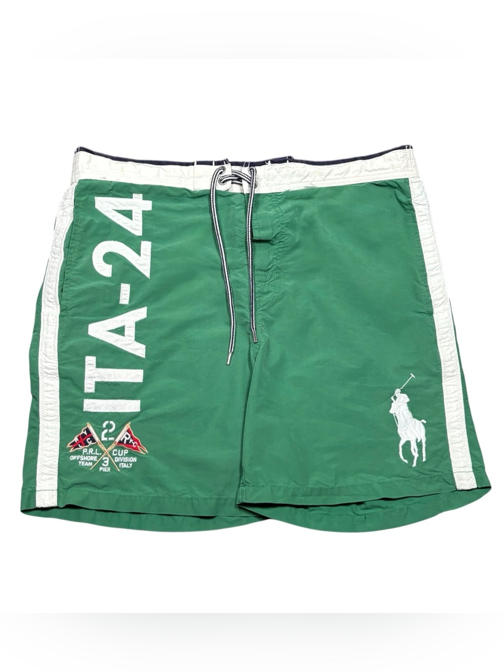 Polo Ralph Lauren Big Pony Italy PRL Cup Shorts Green Chief Keef